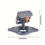 16-hole automatic oscillating sprinkler, easy to install, suitable for lawn and garden watering