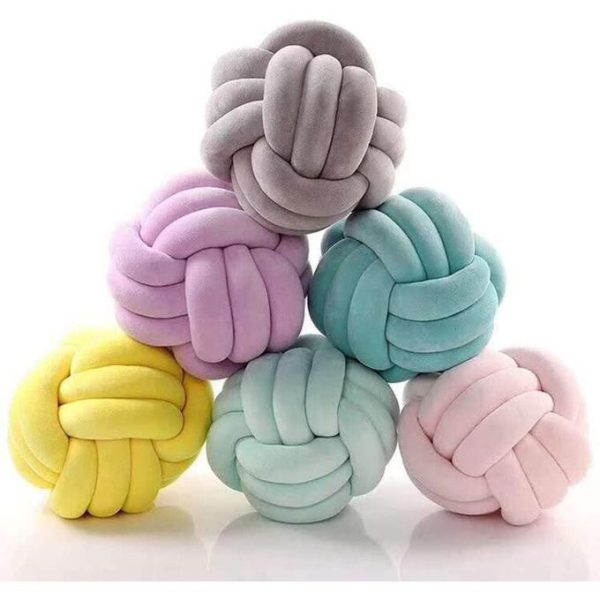 2pcs radom color knot pillow home decor