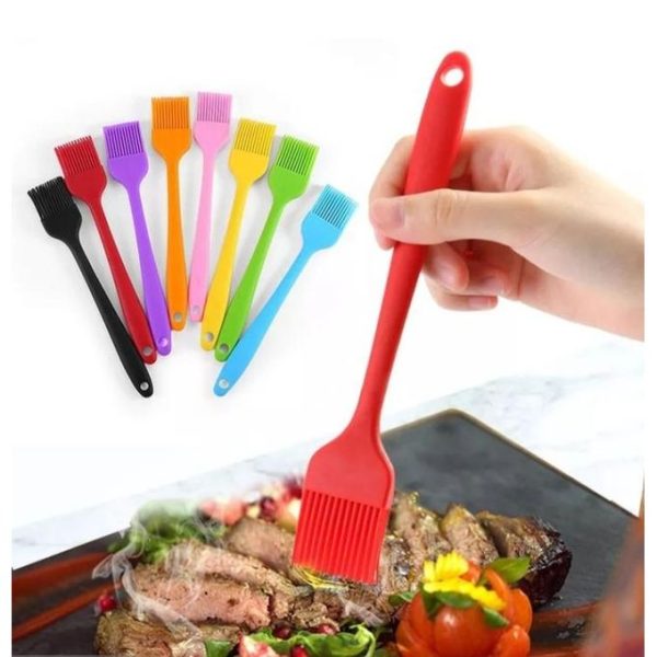 2pcs Silicone Heat Resistant Oil Basting Pastry Brush