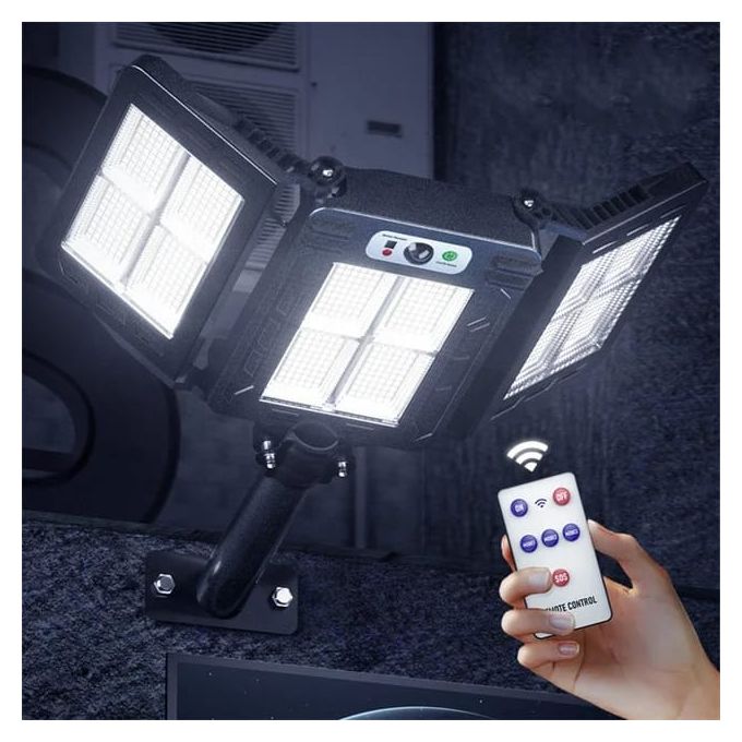 3 Heads Solar Induction Light Motion Sensor Street Lamp