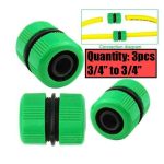 3pcs 3/4 Inch Garden Water Hose Connector Pipe Quick Joining Leaking Joiner Connector Adapter