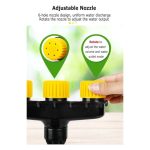 4-Head Agriculture Atomizer Nozzles Home Garden Lawn Water Sprinklers Farm Vegetables Irrigation Spray Adjustable Nozzle Tool