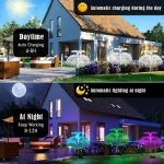 7 Colors LED Solar Lights,Garden Lawn Lights,Yard Spotlights