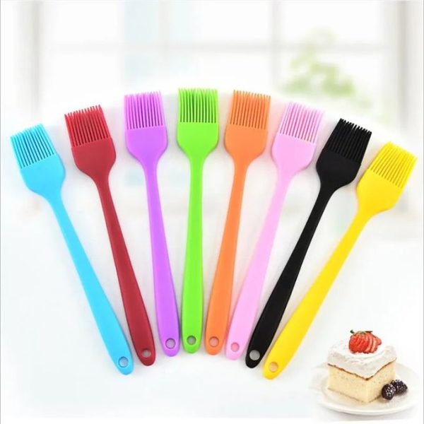 8pcs Silicone Barbeque Brush Cooking BBQ Heat Resistant Oil Brushes