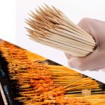 90pc Bamboo Skewers Wooden Barbecue Pork Fruit Mellow Sticks