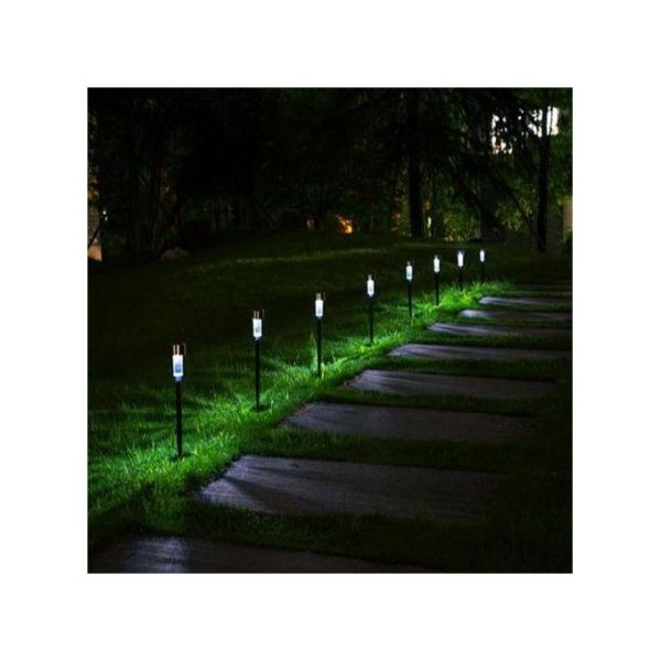 9Optional) Waterproof Solar Powered Light Activated Yard LED Lamp Garden Pathway Lawn Light
