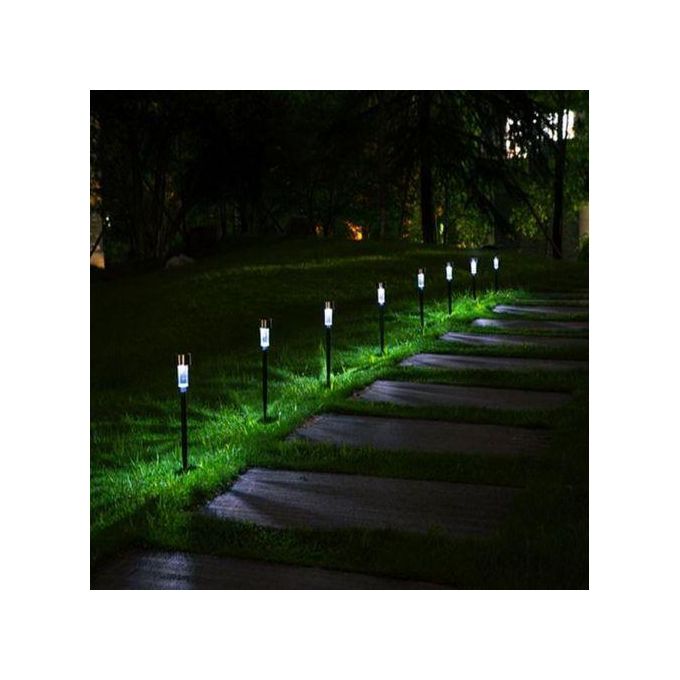9Optional) Waterproof Solar Powered Light Activated Yard LED Lamp Garden Pathway Lawn Light
