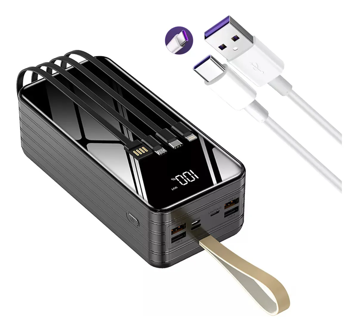 D_NQ_NP_2X_852340-MLM82540733321_022025-F 60000mAh Power Bank, Portable Battery - Image 1