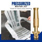 Adjustable multi-purpose cleaning high-pressure water nozzle