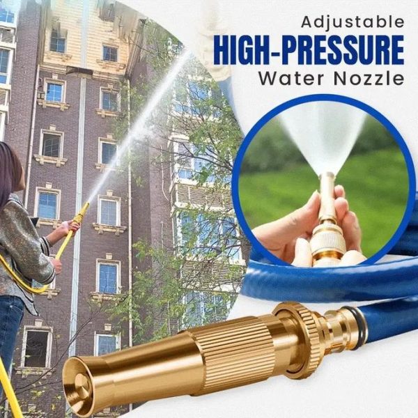 Adjustable multi-purpose cleaning high-pressure water nozzle