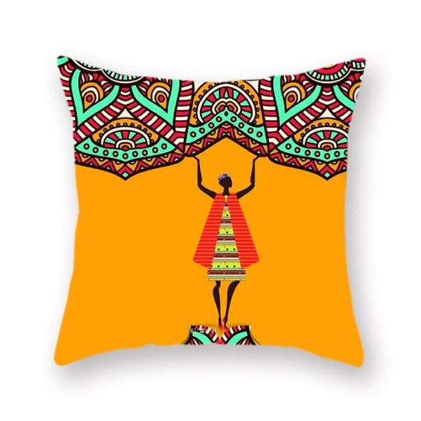 African Throw Pillow Covers Ethnic Geometric Decorative Pillow Covers Home Decor Cushion Cover for Couch Sofa Living Room Outdoor Car