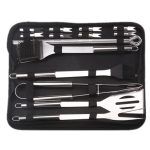 BBQ Kit Barbecue Steel Set Spatula Fork Skewer Grill Accessories Tools Utensils