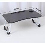 Bed Table Foldable Table with Cup Holder