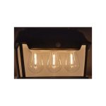 Bk 38W Automatic Solar Interaction Wall Light With Three Lighting Modes, Motion Sensor And Warm White Light