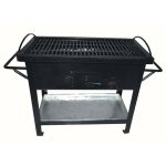 Black Heavy duty Barbecue grill size 12X30 Inches