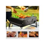 Charcoal Grill, BBQ Grill Folding Portable Lightweight smoker Grill, Barbecue Grill Small desk Tabletop Outdoor Grill for Camping Picnics Garden Beach Party