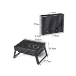 Charcoal Grill, BBQ Grill Folding Portable Lightweight smoker Grill, Barbecue Grill Small desk Tabletop Outdoor Grill for Camping Picnics Garden Beach Party