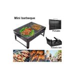 Charcoal Grill, BBQ Grill Folding Portable Lightweight smoker Grill, Barbecue Grill Small desk Tabletop Outdoor Grill for Camping Picnics Garden Beach Party
