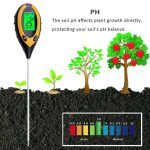 Digital Soil PH Meter 4 IN 1 (PH/Temperature/Moisture/Sunlight) Tester kit