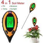 Digital Soil PH Meter 4 IN 1 (PH/Temperature/Moisture/Sunlight) Tester kit