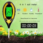 Digital Soil PH Meter 4 IN 1 (PH/Temperature/Moisture/Sunlight) Tester kit