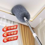 Extra Long Telescopic Microfiber Duster with Bendable Head, Extendable Pole for High Ceiling Fans, Cobwebs, and Hard-to-Reach Areas