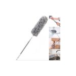 Extra Long Telescopic Microfiber Duster with Bendable Head, Extendable Pole for High Ceiling Fans, Cobwebs, and Hard-to-Reach Areas