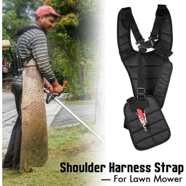Garden Tool Belt Padded Double Shoulder Straps For Brush Cutter Trimmer Kit