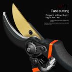 Gardening Pruners Hand Guard Rough Branch Scissors - Black