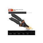 Gardening Pruners Hand Guard Rough Branch Scissors - Black