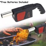 Handheld Electric BBQ Fan Gun Air Fire Blower Camping Picnic