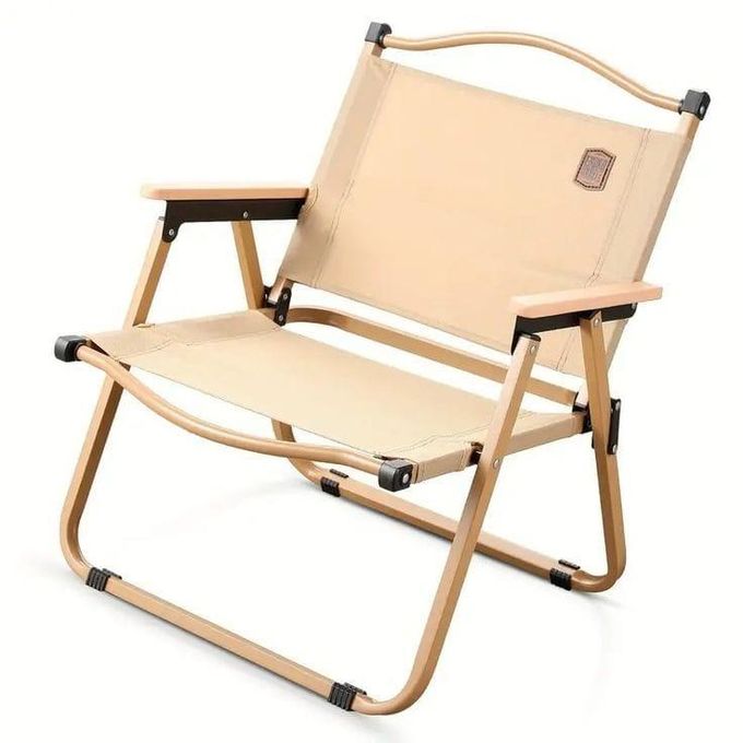 Heavy Duty Foldable Khaki Kermit Camping Chairs