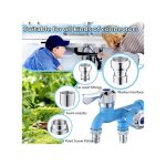 Home Outdoor Dual Control Faucet (Blue)