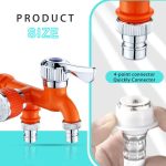 Home Outdoor Dual Control Faucet (Blue)