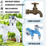 Home Outdoor Dual Control Faucet (Blue)