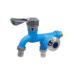 Home Outdoor Dual Control Faucet (Blue)