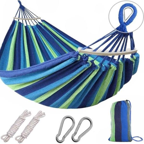 Hot Sale Hammock Outdoor Portable Canvas Load Capacity Up To 200KG, MULTICOLOR