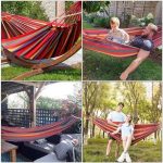 Hot Sale Hammock Outdoor Portable Canvas Load Capacity Up To 200KG, MULTICOLOR