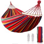 Hot Sale Hammock Outdoor Portable Canvas Load Capacity Up To 200KG, MULTICOLOR