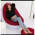 Inflatable Lazy Sofa with foot step with pump