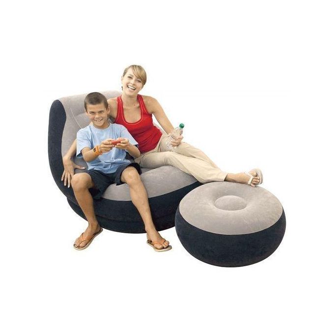 Inflatable Seat With Footrest + FREE Pump