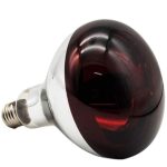 Infrared Heat Lamp Bulb - 250W Red Hard Glass E27 Screw Base - Long Life (6000h) For Chicken Coops, Pig Farms, Pet Brooding & Reptiles - Professional Farm/Garage Heating