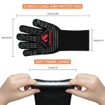 Inkbird Grill Gloves Extreme Heat Resistant Non-Slip Silicone Insulated Mitts