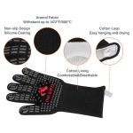 Inkbird Grill Gloves Extreme Heat Resistant Non-Slip Silicone Insulated Mitts