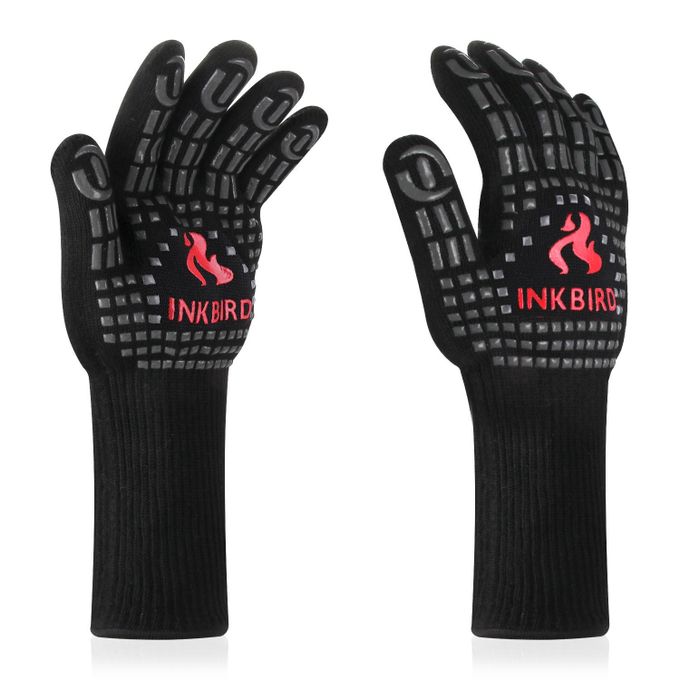 Inkbird Grill Gloves Extreme Heat Resistant Non-Slip Silicone Insulated Mitts