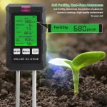 Intelligent 6-in-1 Soil PH Meter with LCD Display – Fertility, Moisture, Temperature, Light & Humidity Detector for Plants
