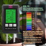 Intelligent 6-in-1 Soil PH Meter with LCD Display – Fertility, Moisture, Temperature, Light & Humidity Detector for Plants
