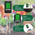 Intelligent 6-in-1 Soil PH Meter with LCD Display – Fertility, Moisture, Temperature, Light & Humidity Detector for Plants
