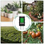 Intelligent 6-in-1 Soil PH Meter with LCD Display – Fertility, Moisture, Temperature, Light & Humidity Detector for Plants