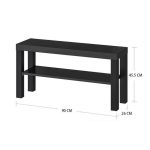 LASA Modern TV Stand with Storage - Coffee Table & Side Shelf for Small Spaces